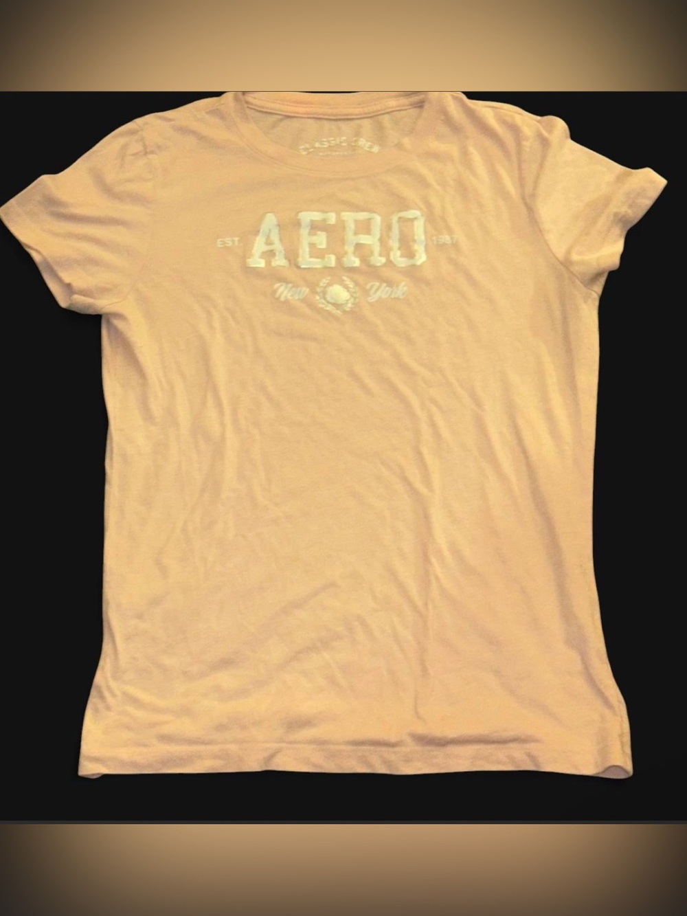 Y2K Aeropostale Baby Pink AERO Graphic
Tee Size M